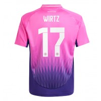 Fotballdrakt Herre Tyskland Florian Wirtz #17 Bortedrakt EM 2024 Kortermet